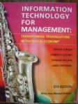 INFORMATION TECHNOLOGY FOR MANAGEMENT 5TH EDITION 詳細資料